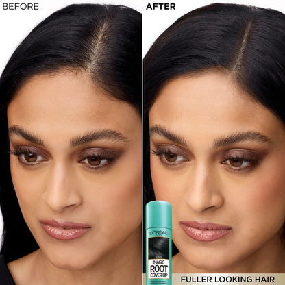 L'Oreal Paris Magic Root Cover Up Temporary Gray Concealer Spray, Dark Brown, 2 oz