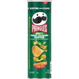Pringles Cheesy Jalapeno Popper Potato Crisps Chips, Lunch Snacks, 5.5 oz Canister