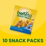 belVita Bite Size Snacks, Blueberry Crunchy Bites, 10 - 1 oz Snack Packs