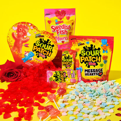 SOUR PATCH KIDS Soft & Chewy Valentines Day Candy, 6.8 oz Heart Shaped Box