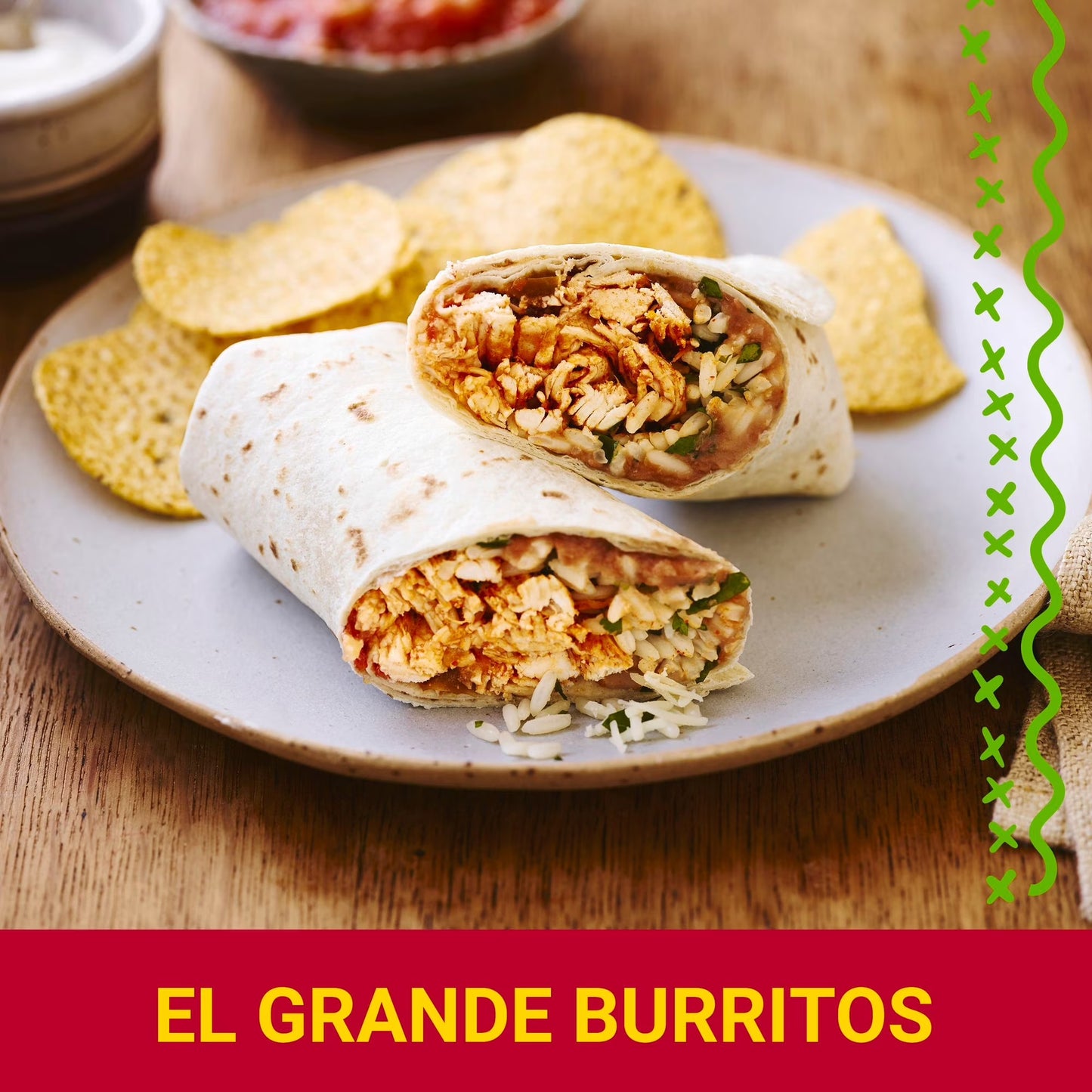 (4 pack) Old El Paso Restaurant Style Grande Flour Tortillas, Meal Prep, 6 Count, 21.5 oz