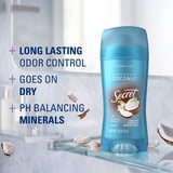 Secret Invisible Solid Antiperspirant Deodorant, Coconut Scent, 2.6 oz