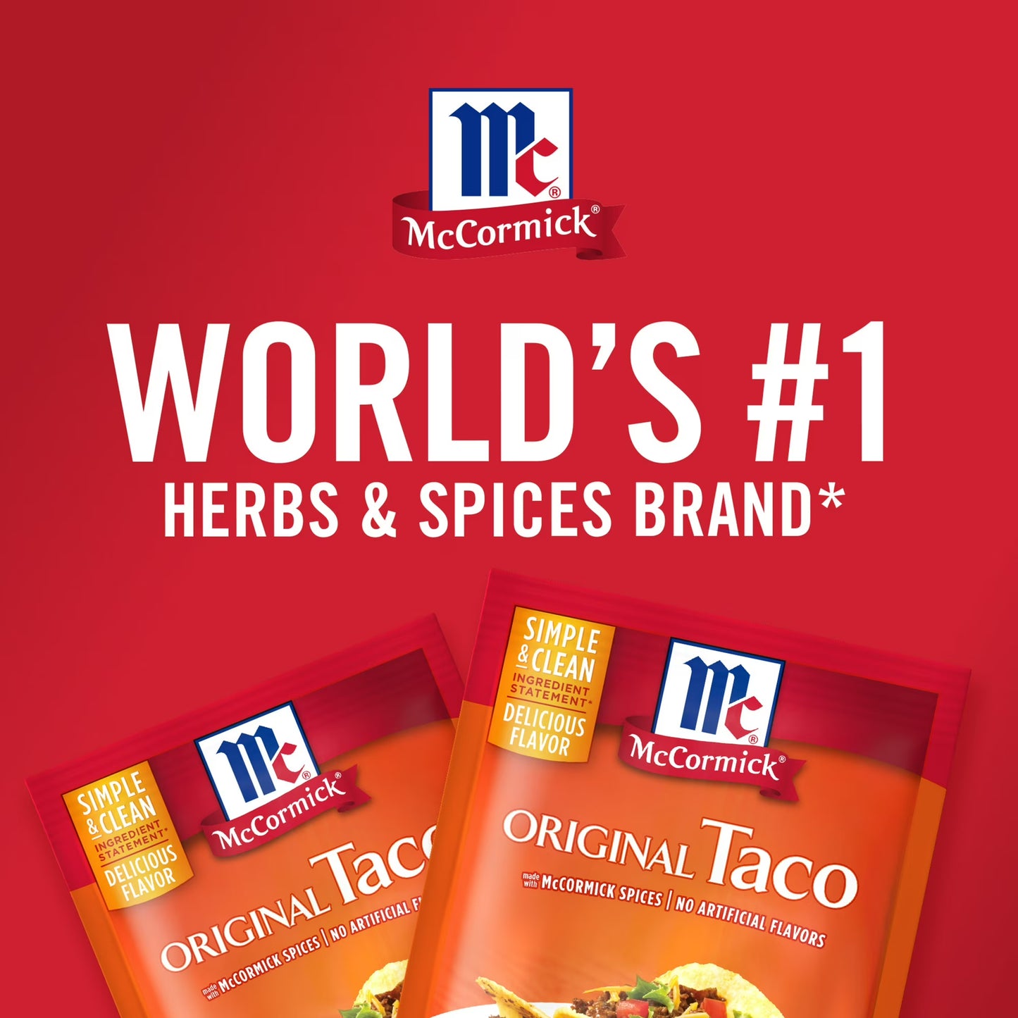McCormick Original Taco Seasoning Mix, 1.0 oz Packet