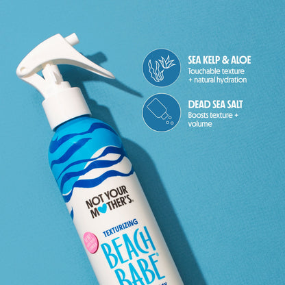 (2 pack) Not Your Mother's Beach Babe Texturizing Sea Salt Spray with UV Protection, Tropical Vanilla Coconut, 8 fl oz