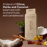 Native Men's Body Wash, Sandalwood & Coconut, Sulfate Free, Well-Crafted, 18 fl oz