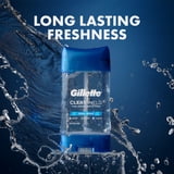 Gillette Antiperspirant Deodorant for Men, Clear Gel, Cool Wave, 3.8 oz, Twin Pack