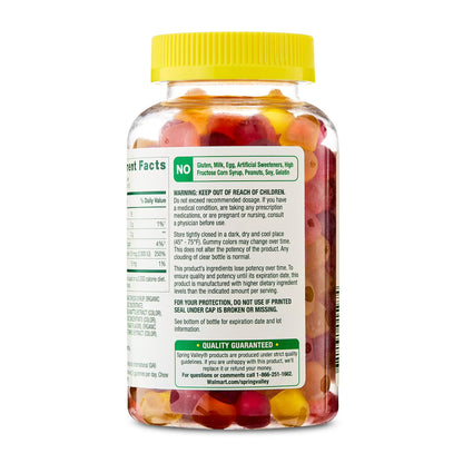 Spring Valley Vitamin D3 Gummies, 50 mcg, 160 Count, Supplement for Bone and Immune Health, Assorted Fruit