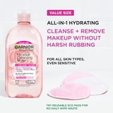 Garnier SkinActive Micellar Cleansing Water All in 1 Hydrating Rose Water Makeup Remover, Face Cleanser, 23.7 fl oz