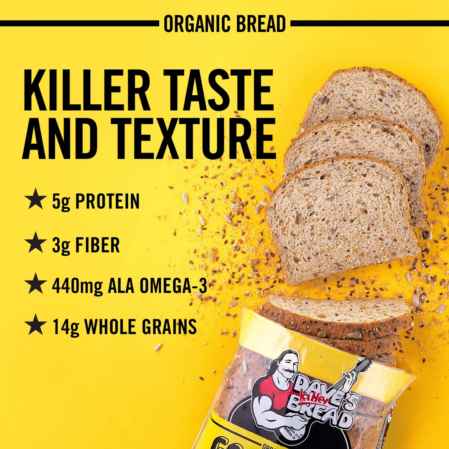Dave's Killer Bread Good Seed, Whole Grain Organic Bread, 27 oz Loaf