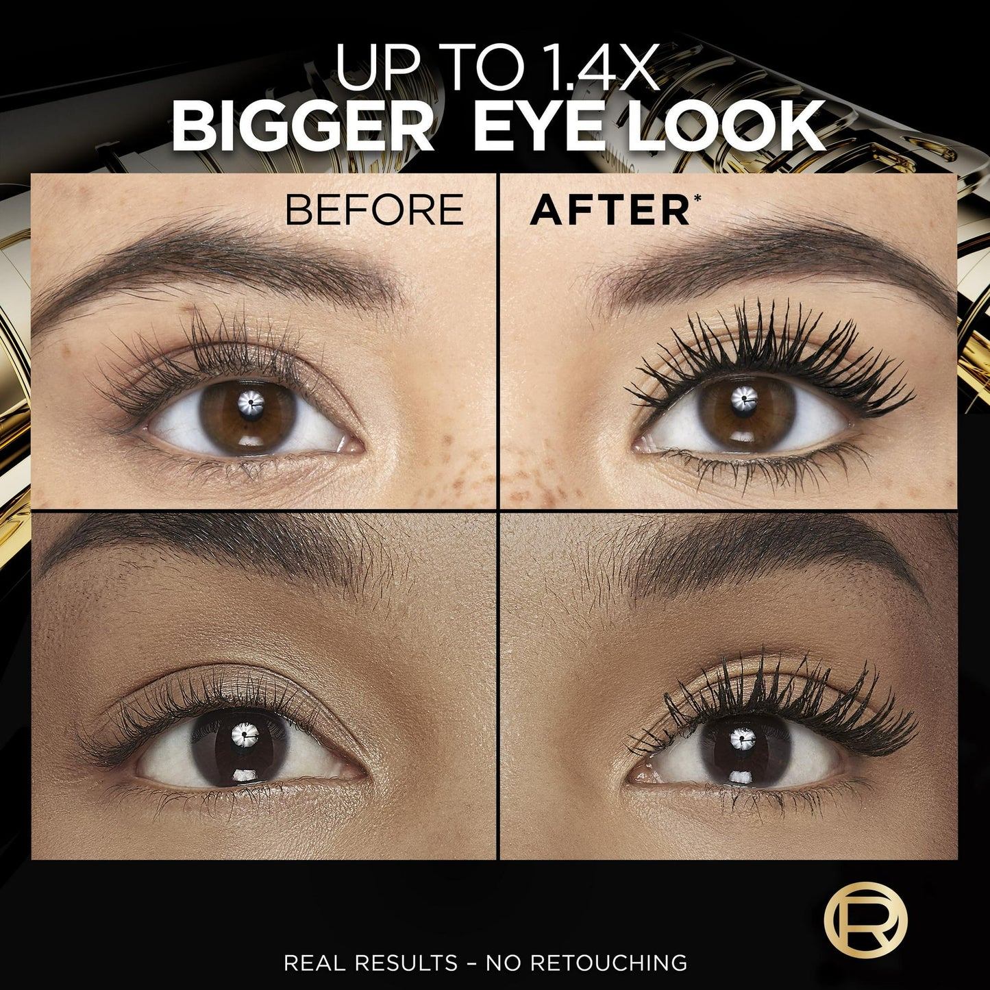 L'Oreal Paris Voluminous Panorama Smudge Resistant Mascara, Black Brown
