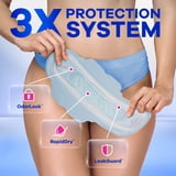 (3 pack) Always Ultra Thin Overnight Pads with Wings, Size 4, Overnight, 50 Count