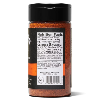 Kinder's Habanero Pineapple Barbecue Rub and Seasoning, 5 oz