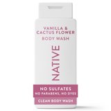 Native Body Wash, Vanilla & Cactus Flower, Sulfate Free, for Women & Men, 18 fl oz