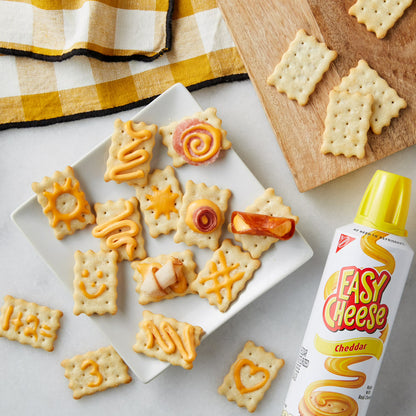 (3 pack) EASY CHEESE Cheddar Cheese Snack, 8 oz