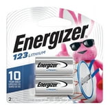 Energizer 123 3V Lithium Photo Batteries (2 Pack), CR123A High Power Lithium Batteries Compatible with Cameras, Flashlights, Electronics and More