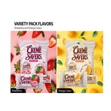 Creme Savers Hard Candy | Original Classic Crèame savers, Individually Wrapped | Strawberries and Creme and Orange and Creme Hard Candy