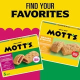 Mott's Soft Baked Apple Filled Bars, Strawberry Flavor Snacks, 5 Count, 6.55 oz