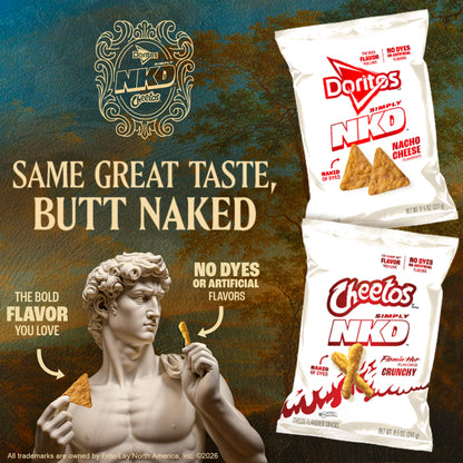 Doritos Simply NKD, No Dyes No Artificial Flavors Cool Ranch Tortilla Chips Bag, 9.25 oz