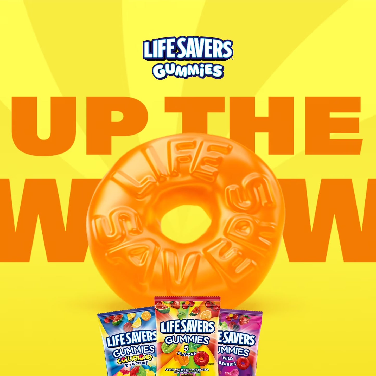 Life Savers Gummies Fruit Rings Gummy Candy - 7 oz Bag