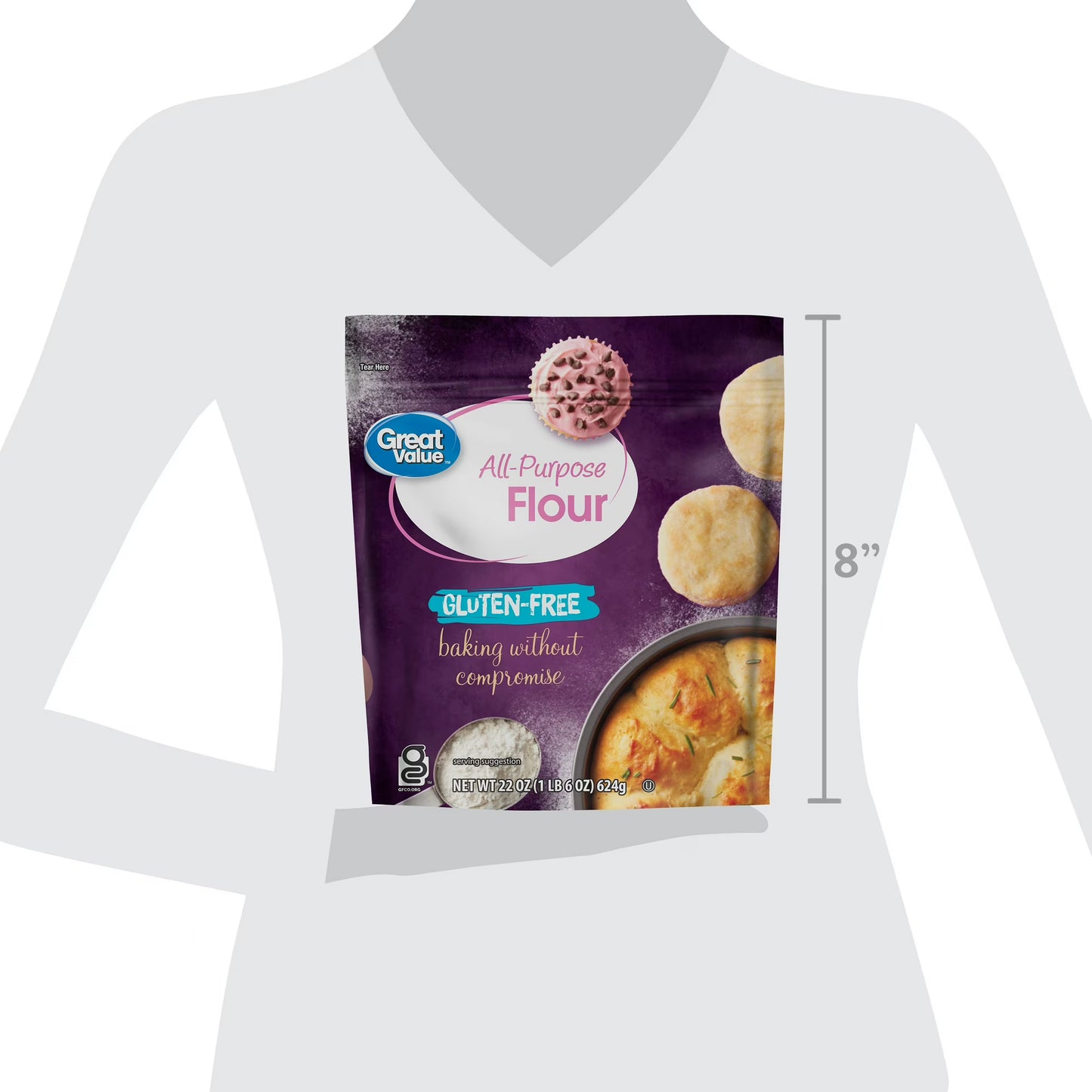 Great Value Gluten Free All-Purpose Flour, 22 oz