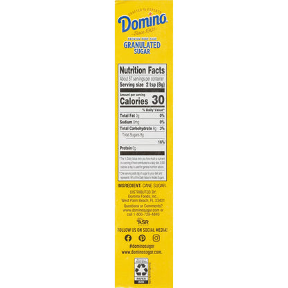 (24 pack) Domino Premium Pure Cane Granulated Sugar, 1 lb Box