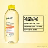 Garnier SkinActive Micellar Cleansing Water All in 1 Vitamin C Makeup Remover, Face Cleanser, 13.5 fl oz