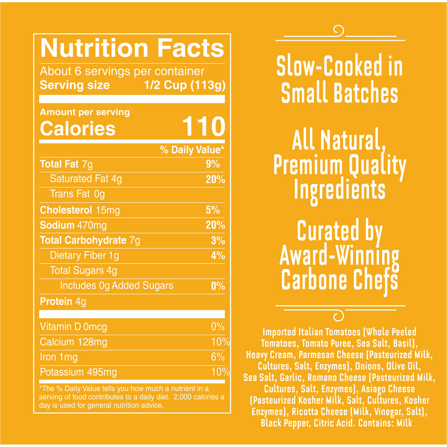 Carbone Four Cheese Pasta Sauce, 24 oz