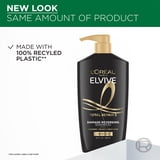 L'Oreal Paris Elvive Total Repair 5 Repairing Shampoo for Damaged Hair, Pump, 28 fl oz