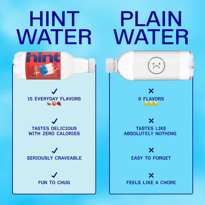 Hint Fruit-Infused Bottled Water, Summer Classics Variety Pack - Sugar Free Flavored Water with Zero Calories, Natural Fruit Essences, and No Artificial Sweeteners - 16 Fl Oz (Pack of 12)
