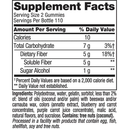 Vitafusion Fiber Well Sugar Free Gummy Vitamin Supplement, 220 ct.