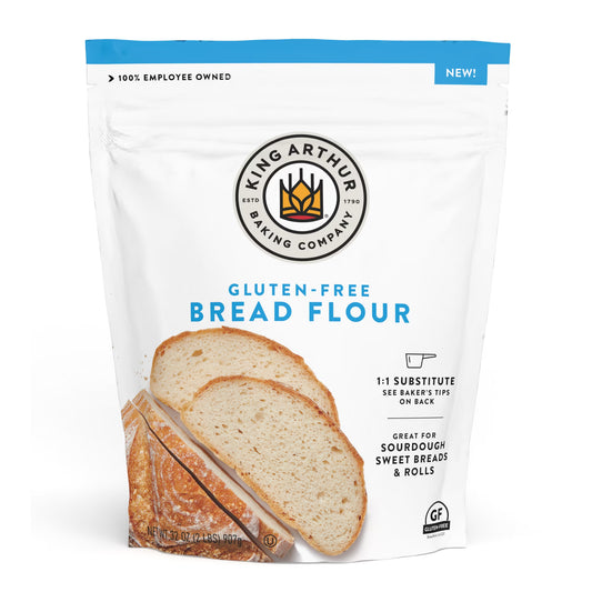 King Arthur Baking Company Certified Gluten-Free, 1:1 Flour Replacement Bread Flour, 2 lb Bag