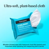 Neutrogena Hydro Boost Makeup Remover Wipes & Face Cleansing Towelettes, 25 Count