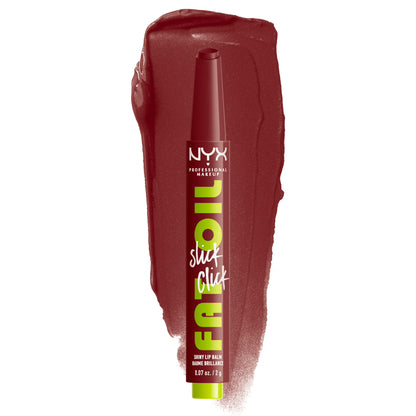 NYX Professional Makeup Fat Oil Slick Click Hydrating Tinted Lip Gloss with Lightweight Hydration, In A Mood, 0.07 oz