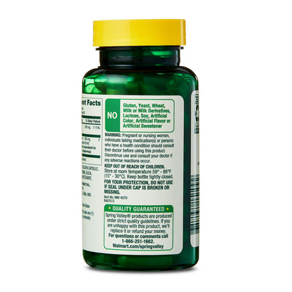 (3 pack) Spring Valley Extra Strength Cranberry Dietary Supplement Capsules, 15,000mg, 60 Count