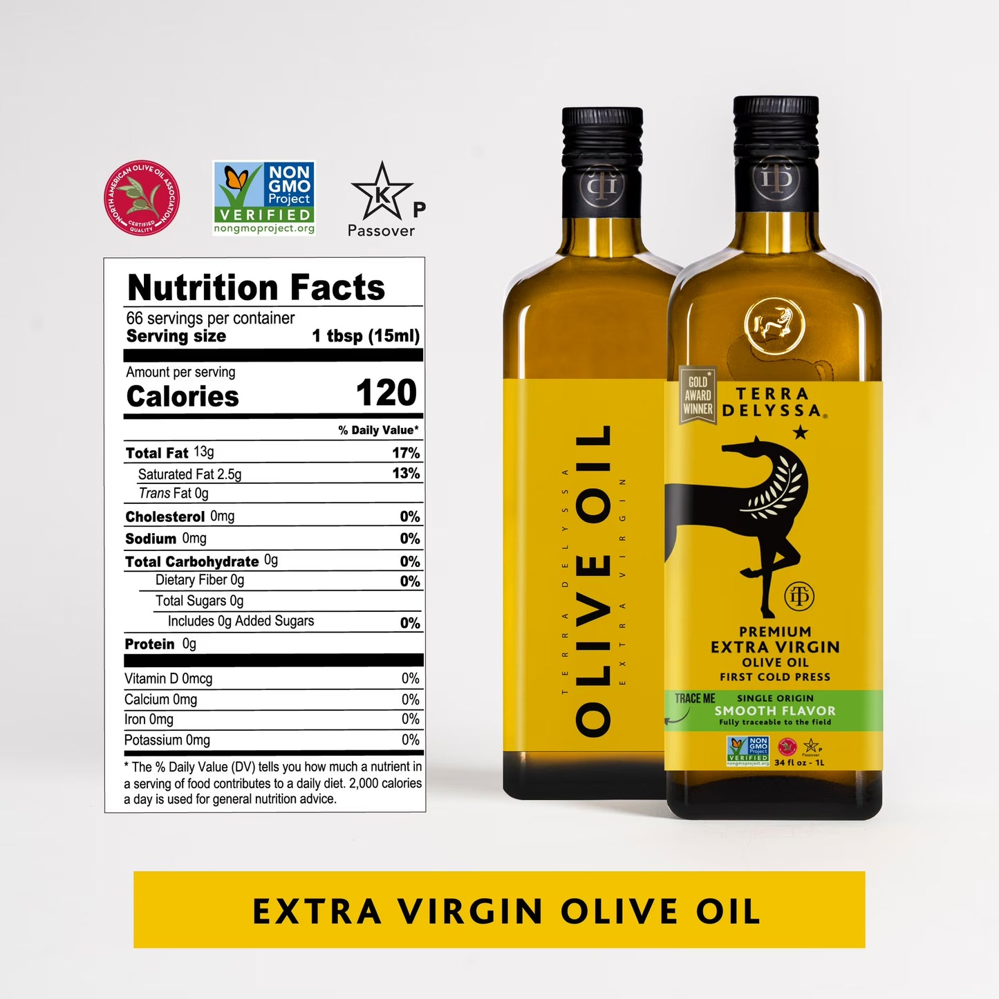 Terra Delyssa Extra Virgin Olive Oil, 34 fl. Oz