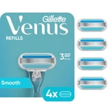 (2 pack) Venus Smooth Women's Razor Blade Refills, 4 Count