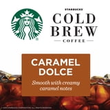 (2 pack) Starbucks Caramel Dolce Flavored, Cold Brew Coffee Concentrate, Iced Coffee, 32 fl oz