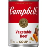 (4 pack) Campbell's Condensed Vegetable Beef Soup, 10.5 oz Can
