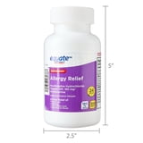 Equate Fexofenadine Hydrochloride USP Non-Drowsy Allergy Relief Tablets, 180 mg, 300 Count