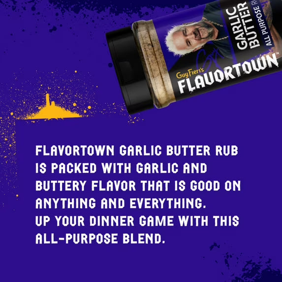 Flavortown All Purpose Garlic Butter Rub Seasoning, 6 oz