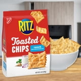 (3 pack) RITZ Toasted Chips Ranch Crackers, Party Snacks, 8.1 oz