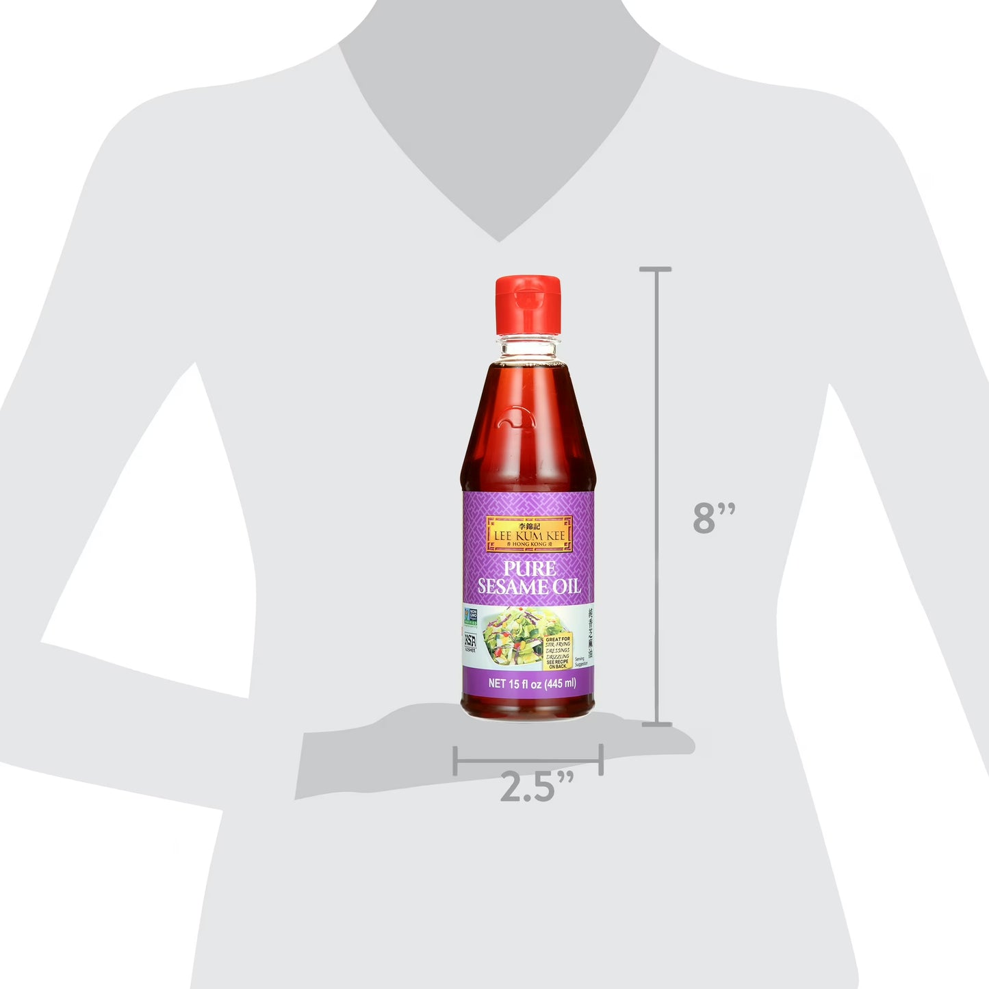 Lee Kum Kee Pure Sesame Oil, 15 oz
