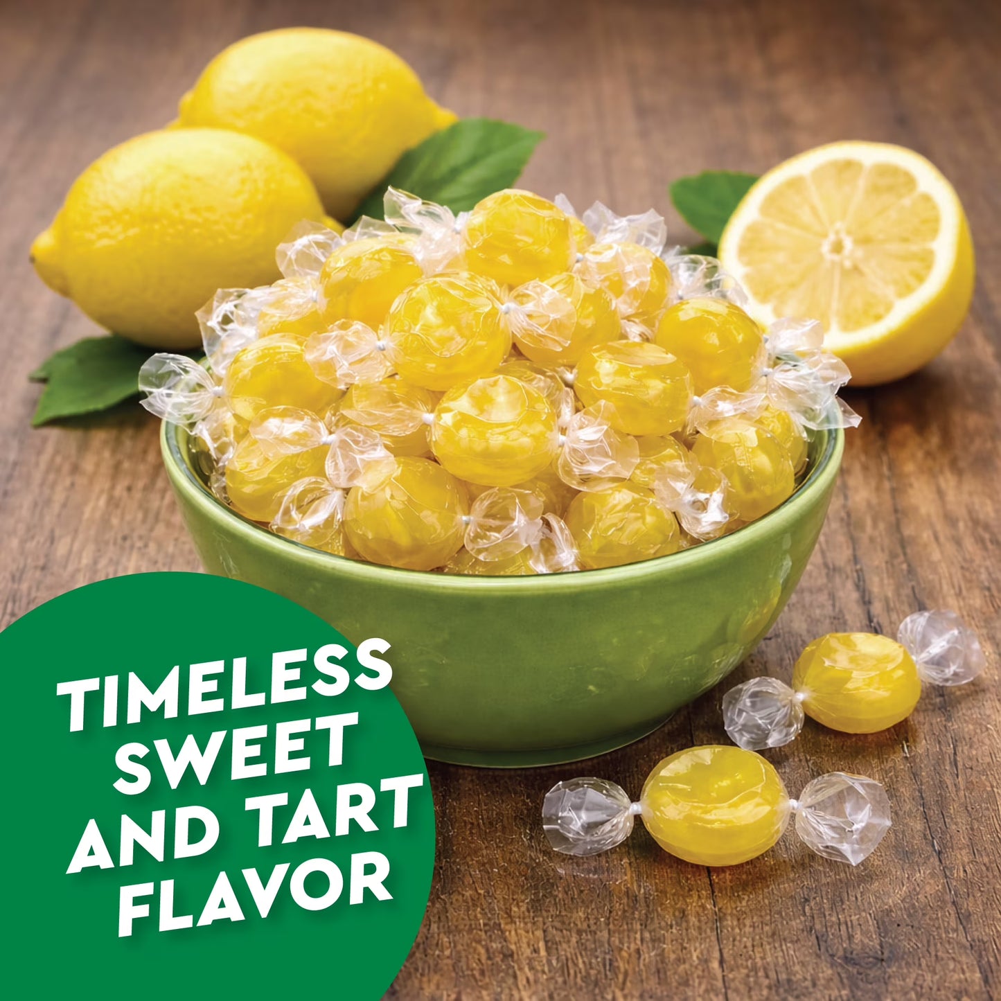 Lemon Drops Hard Candy Old Fashioned – 1 Pound Bulk Bag, Individually Wrapped Classic Lemon Candy, Tart Citrus Flavor, Traditional Yellow Hard Sweets