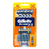 Gillette Sensor5, Men's Disposable Razors, 4 Count