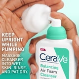 CeraVe Balancing Air Foam Cleanser, Oil Control & Hydration for Combination Skin 8 fl oz