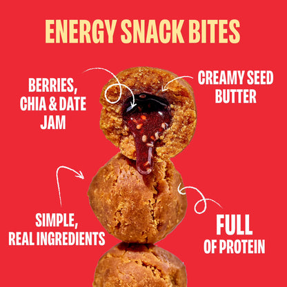 Smash Foods Gluten-Free Vegan Snack Bites (Variety), Protein & Energy, 8-Pack
