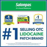 Salonpas Lidocaine 4% Pain Relieving Gel-Patch, 6 Count (Pack of 1)
