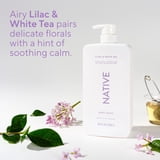 Native Body Wash for Women & Men, Sulfate Free, Lilac & White Tea, 36 fl oz