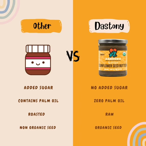 Dastony Organic Sprouted Sunflower Seed Butter, 8 oz