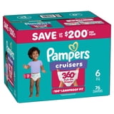 Pampers Cruisers 360 Baby Diapers Size 6, 76 Count (Select for More Options)